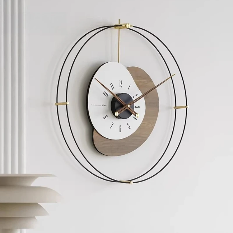 Nordic Minimalist Art Wall Clock Modern Creative High-end Living Room Wall Clocks Fashion Hollow Design Home Decoration FYWC