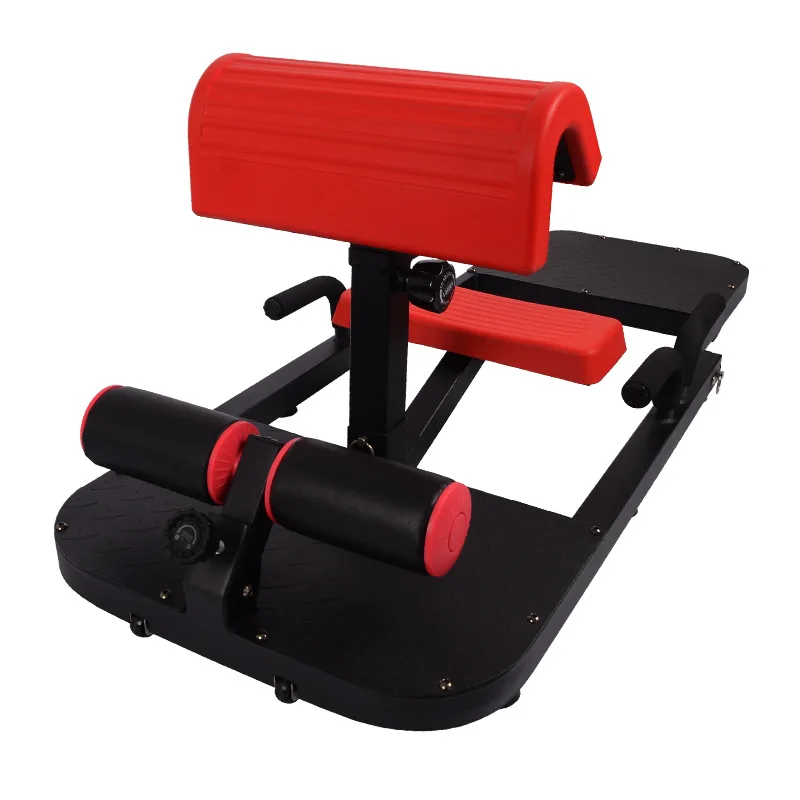 Sissy Squat Machine with 2 Exercise Resistance Handles Rope Sit-Up Hip Training Fascinating Push Up Squat