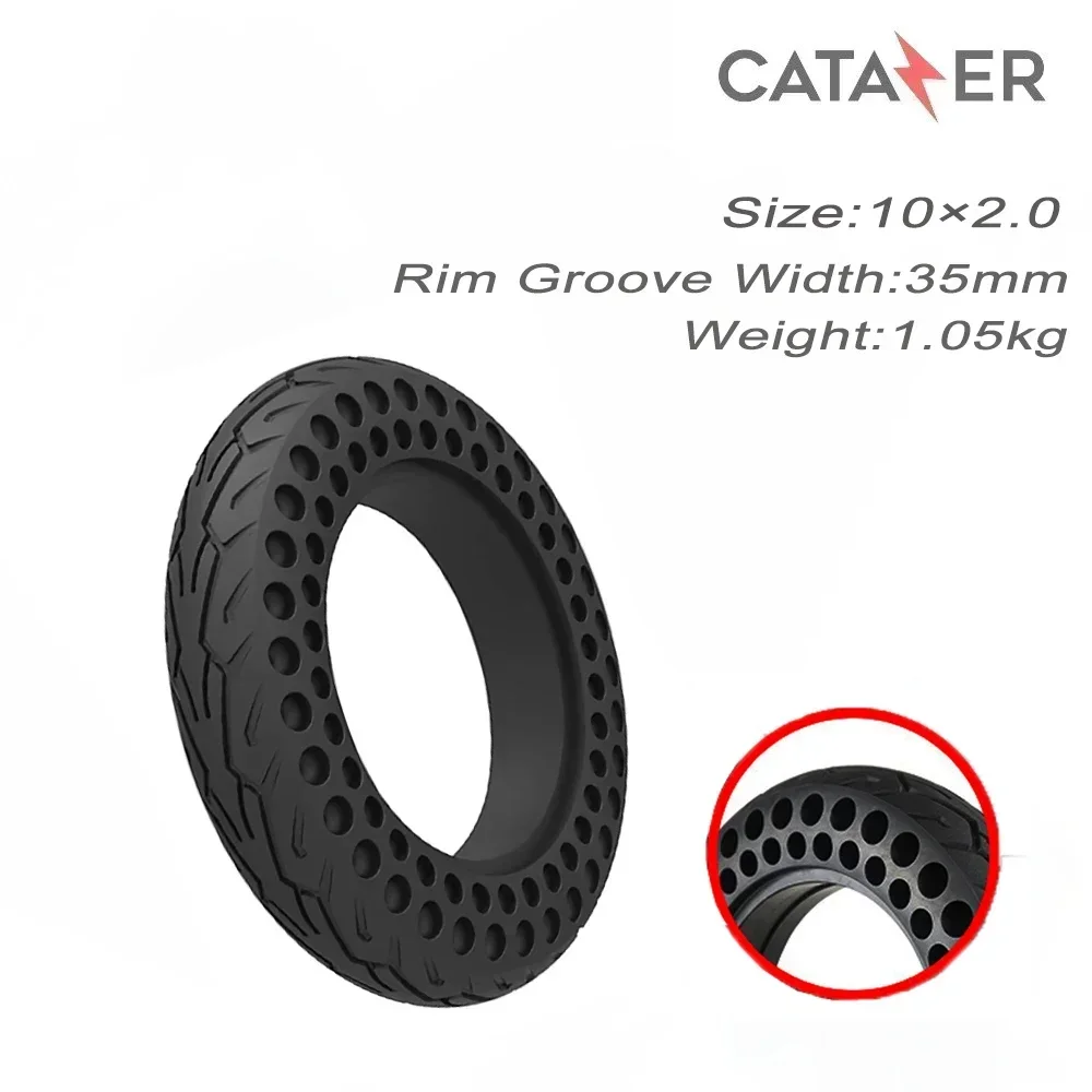 

10X2.0/2.125/2.5 Electric Scooter Solid Tire 10inch Airless Honeycomb Tire Wear-resistant Explosion-proof Tubeless Tyre