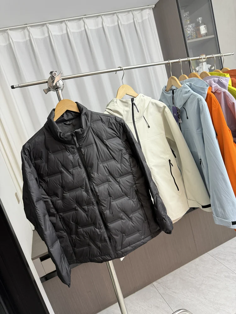High-End Series Men's down Jacket 90% White Duck down Outdoor Warm Windproof Waterproof Business Casual Style Regular Fit