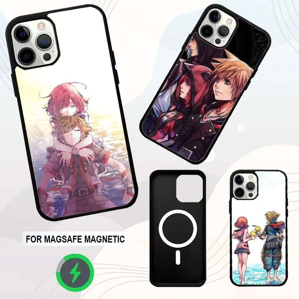 

K-Kingdom Hearts Game Phone Case For iPhone 16e,16,15,14,13,12,11,Plus,Pro,Max,Mini Magsafe Magnetic Wireless Charging