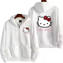 Cute Kawaii Sanrio Hello Kitty Zip Hoodie