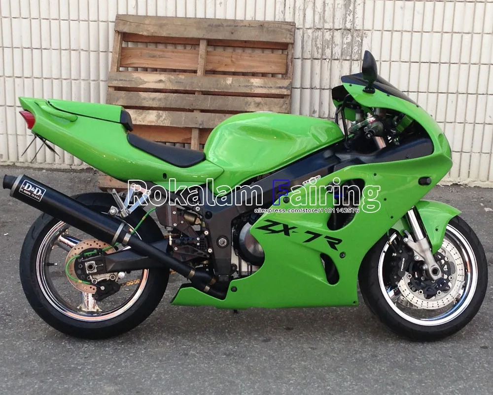 

ABS Motorbike Body Kits For Kawasaki Ninja ZX7R 1996-2003 ZX-7R 96-03 ZX 7R Green Sports Bike Motorbike Fairing Kit