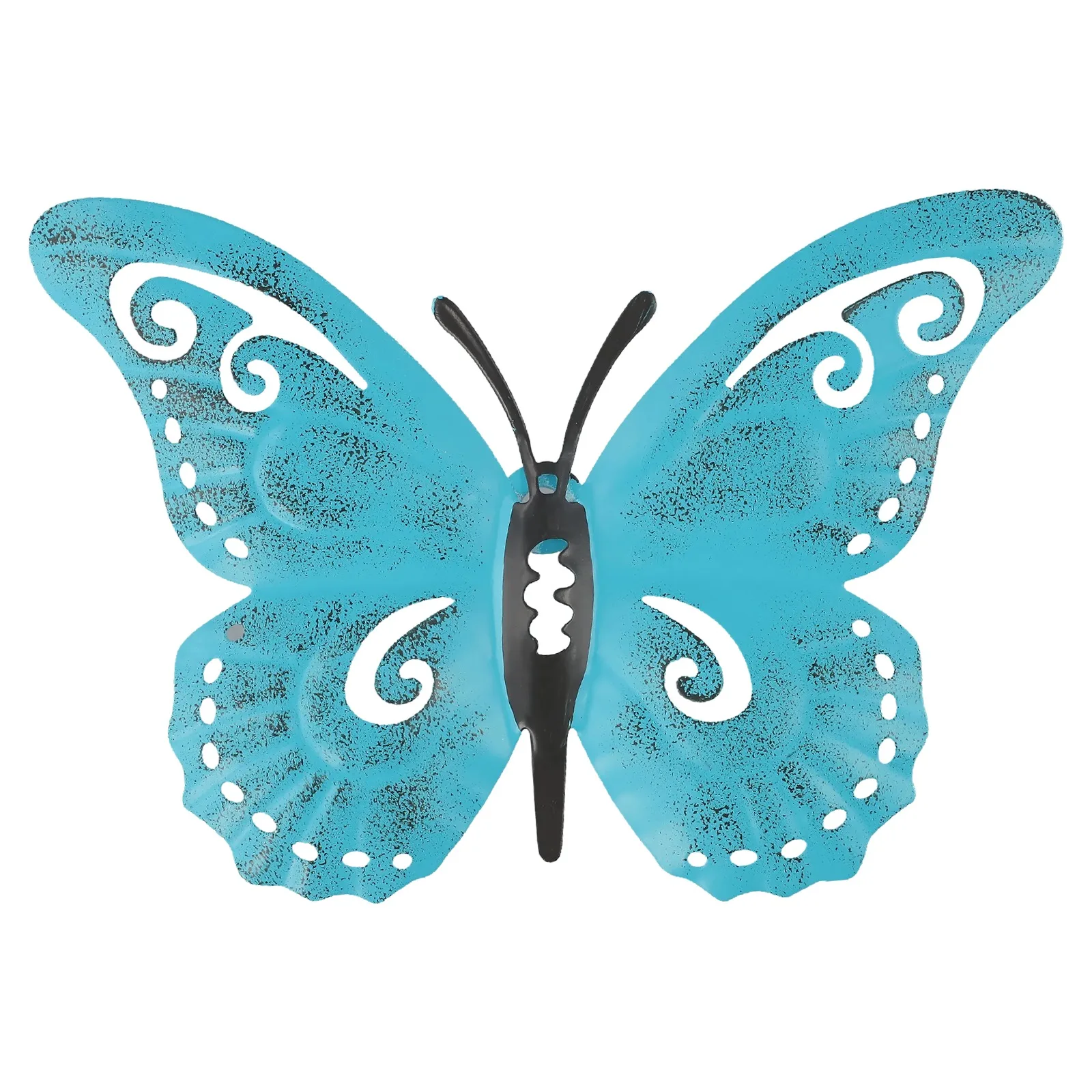 Butterfly Wall Art Decoration 24 * 19cm 9.4 * 7.5inches Three-Dimensional Wall Sticker Rust-Resistant Material