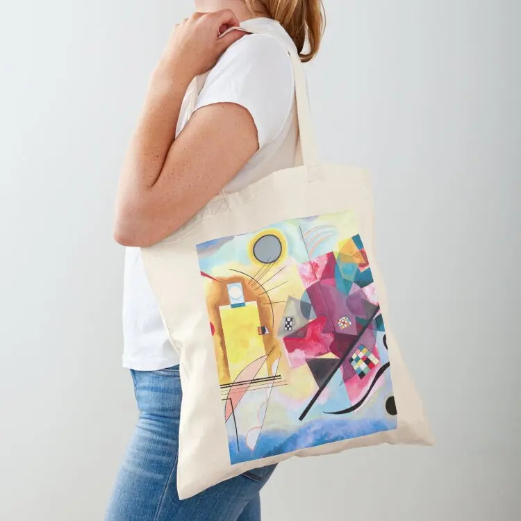 

Wassily Kandinsky - Yellow Red Blue Tote Bag canvas shopping bag shopping bag logo tote custom Lady
