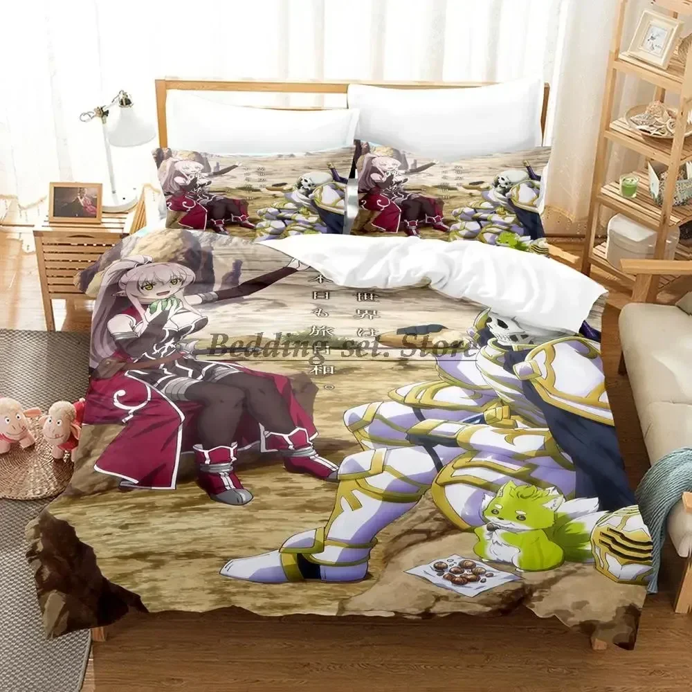 2023 Skeleton Knight Bedding Set Single Twin Full Queen King Size Bed Set Aldult Kid Bedroom Duvetcover Sets Anime Bed Sheet Set