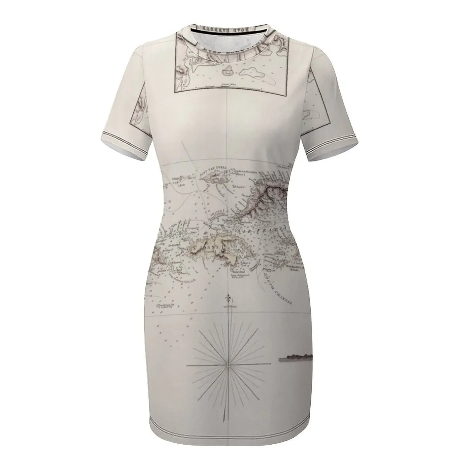 خريطة جزر العذراء القديمة (1821) جزر الكاريبي الأمريكية والبرطانية أطلس فستان بأكمام قصيرة فساتين حفلة موسيقية