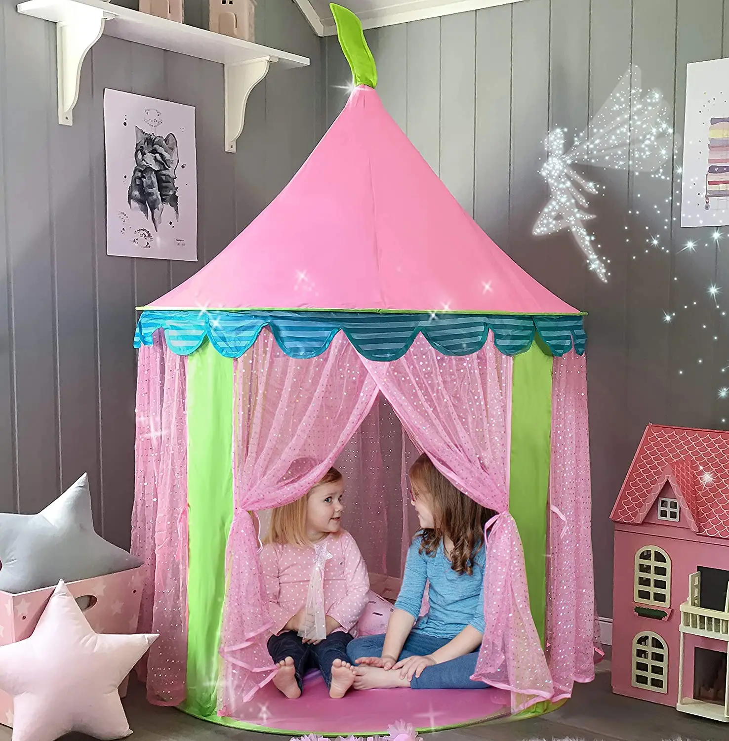 Children's Tent Folding Tents Play House For Children Teepee Toy Tents For Kids Tipi Infantil Indoor Ball Pit Princess Castle