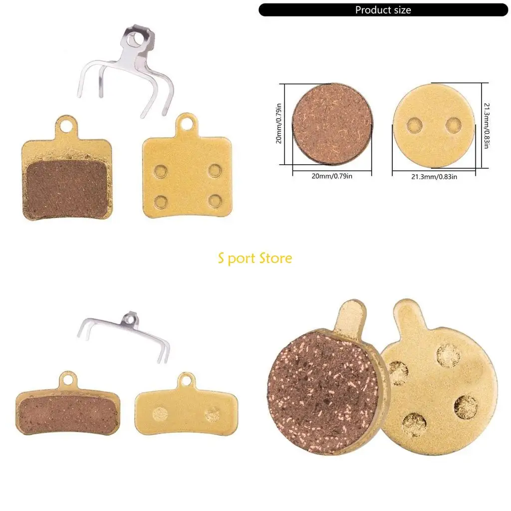 

U2JB Advanced Coppers Base Brake Pad Antiskid Bicycles Brakes Pad Brake Silents Brake