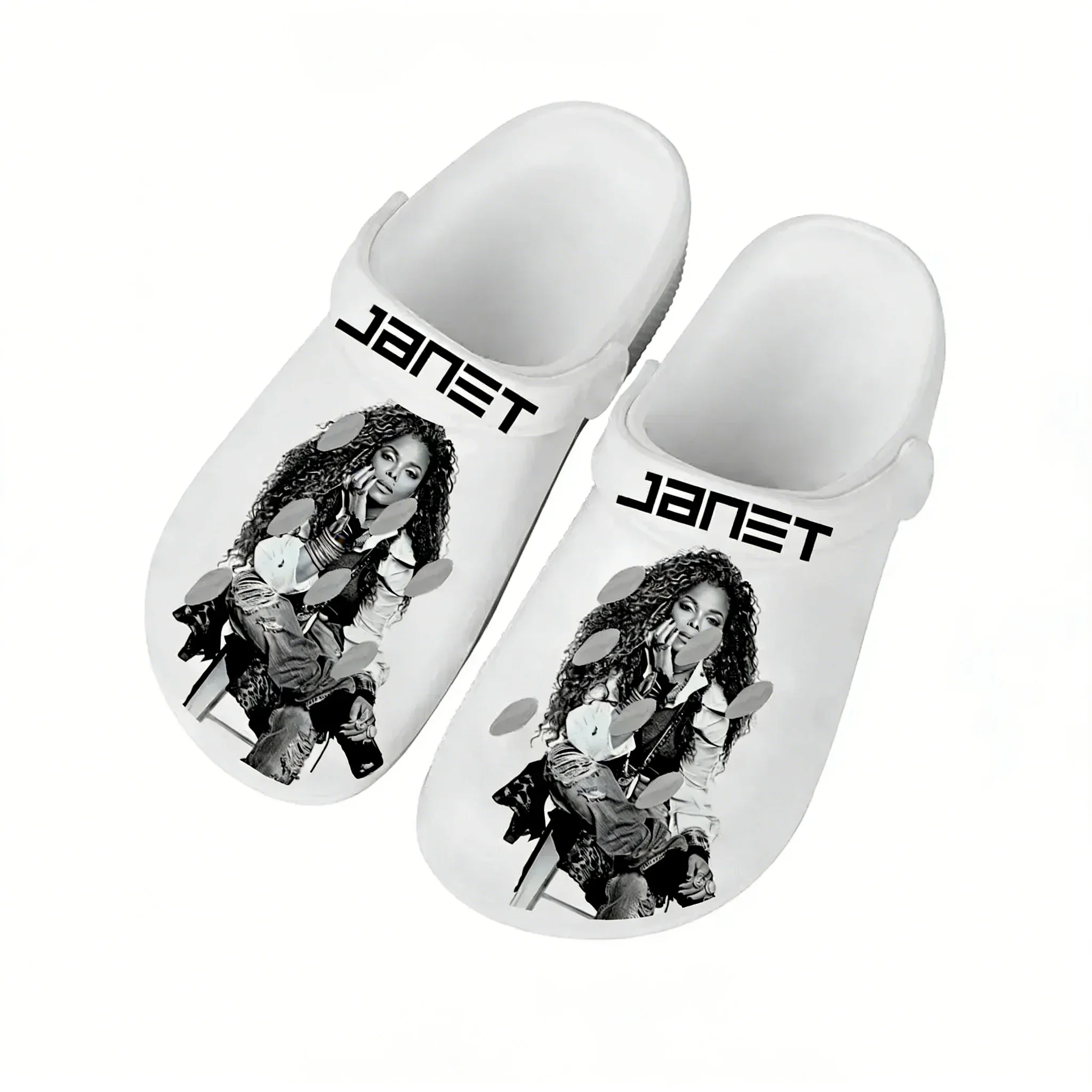 Janet Jackson Water Shoes Mens Womens Comfortable Fashion Home Garden Clogs Customizd Sandals Beach Breathable Hole Slippers