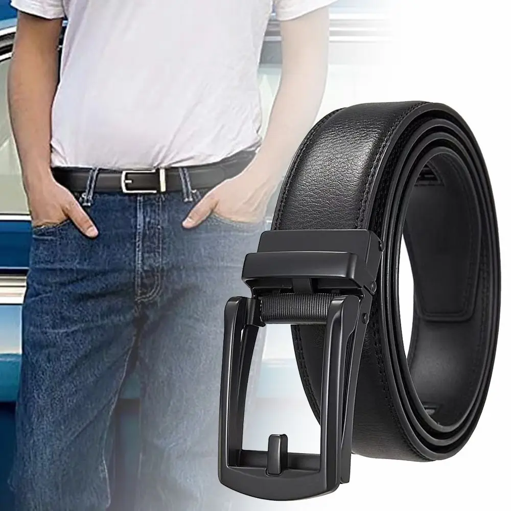 

Fashion Luxury Design Cow Genuine Leather Belt Trendy Man Business Waistband Waist Strap