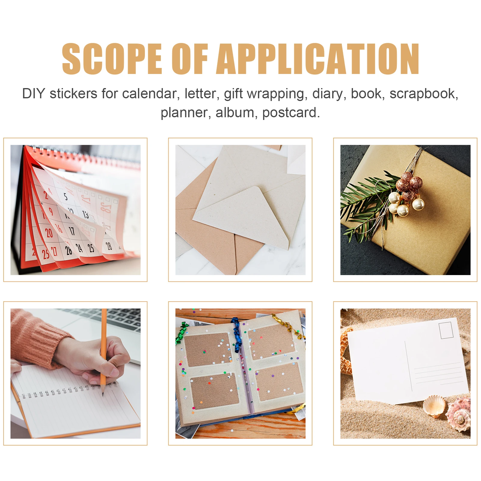 12 Sheets Daily Calendar Self Adhesive Paper Scrapbook Stickers Notebook Decorative Stickers Planner Calendar Decals Days Plan