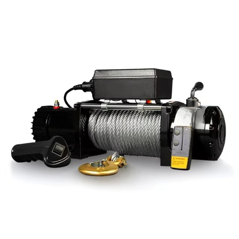 4X4 Automotive Portable 12v Heavy Duty Winch 13500 Pound Winch Automotive Electric Winch