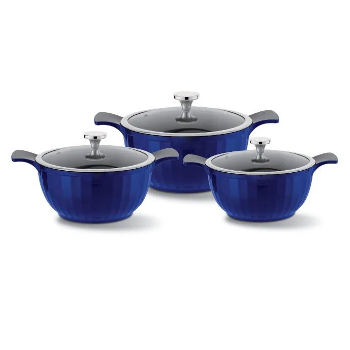 Roman Die-Cast Cookware Set 24/26/28 Stock Pot Cookware Aluminum for Home Use in the Kitchen Healthy Soup Pots, Saucepans