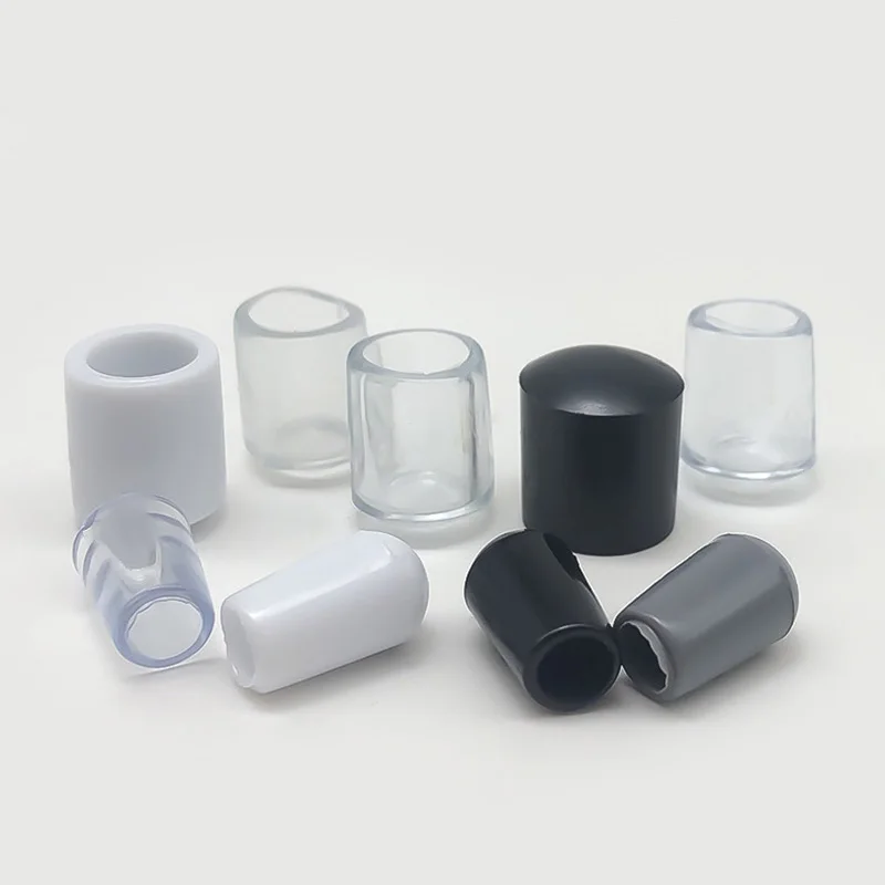 50Pcs 2.5mm 3mm 3.5mm 4/4.5mm 5mm 6mm 7mm 8mm 10mm PVC Round End Cap Screw Thread Cover Steel Wire Pipe rubber Protector Sleeve