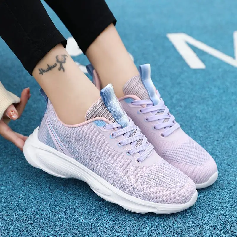 Dad Shoes Women's 2024 New Spring and Summer Breathable Tenis Thin Mountaineering Explosion Thick Bottom Leisure Sports