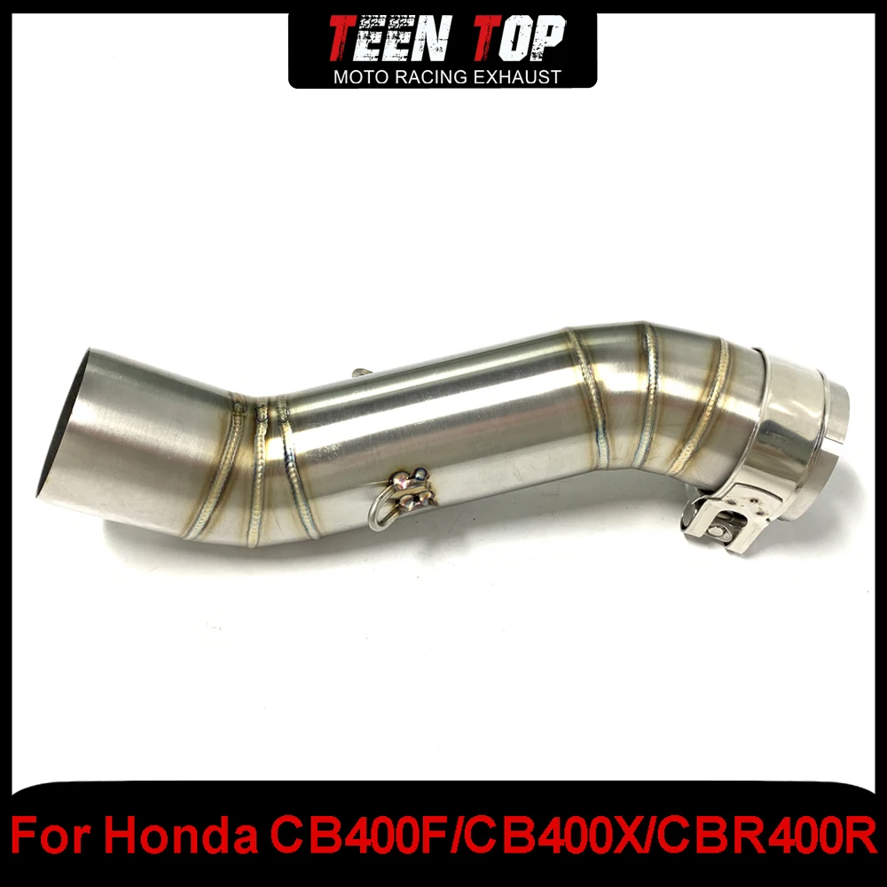 

Motorcycle Exhaust Middle Link Pipe For Honda CB400F/CB400X/CBR400R Exhaust Pipe Steel Mid Connection Pipe 2018-2020