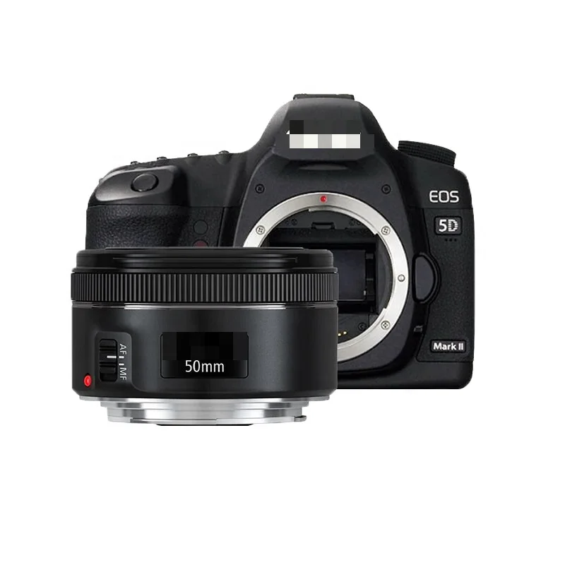 Original second-hand brand 5D2 with 50mm f/1.8 STM lens HD camcorder Digital Quan Huafu SLR camera with battery and charger.