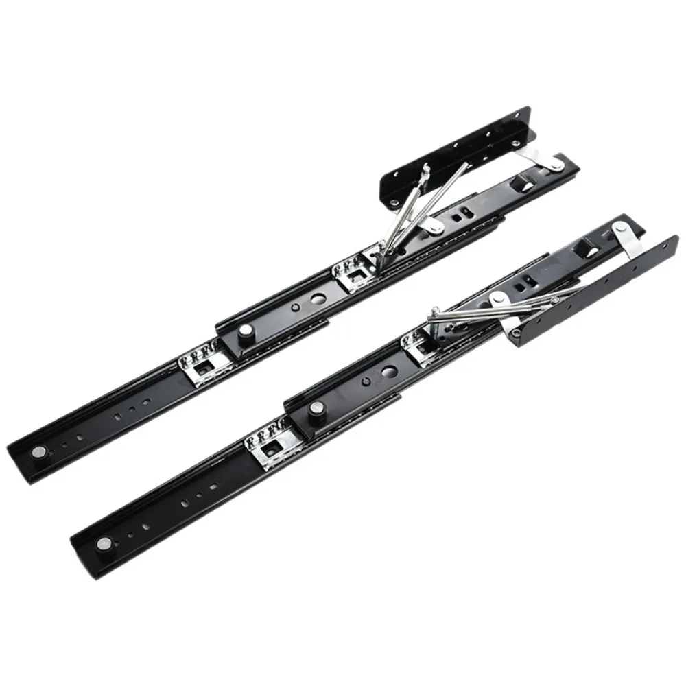 Telescopic Extension Bookstand Slide Rail Side Installation Rising Mechanism Folding Table Guide Rail Space Saving Hidden