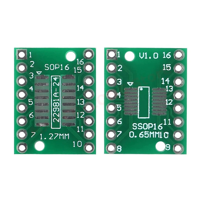 15Pcs SOIC-16 SOP-16 SSOP-16 to DIP-16 16 Pin Breakout Board