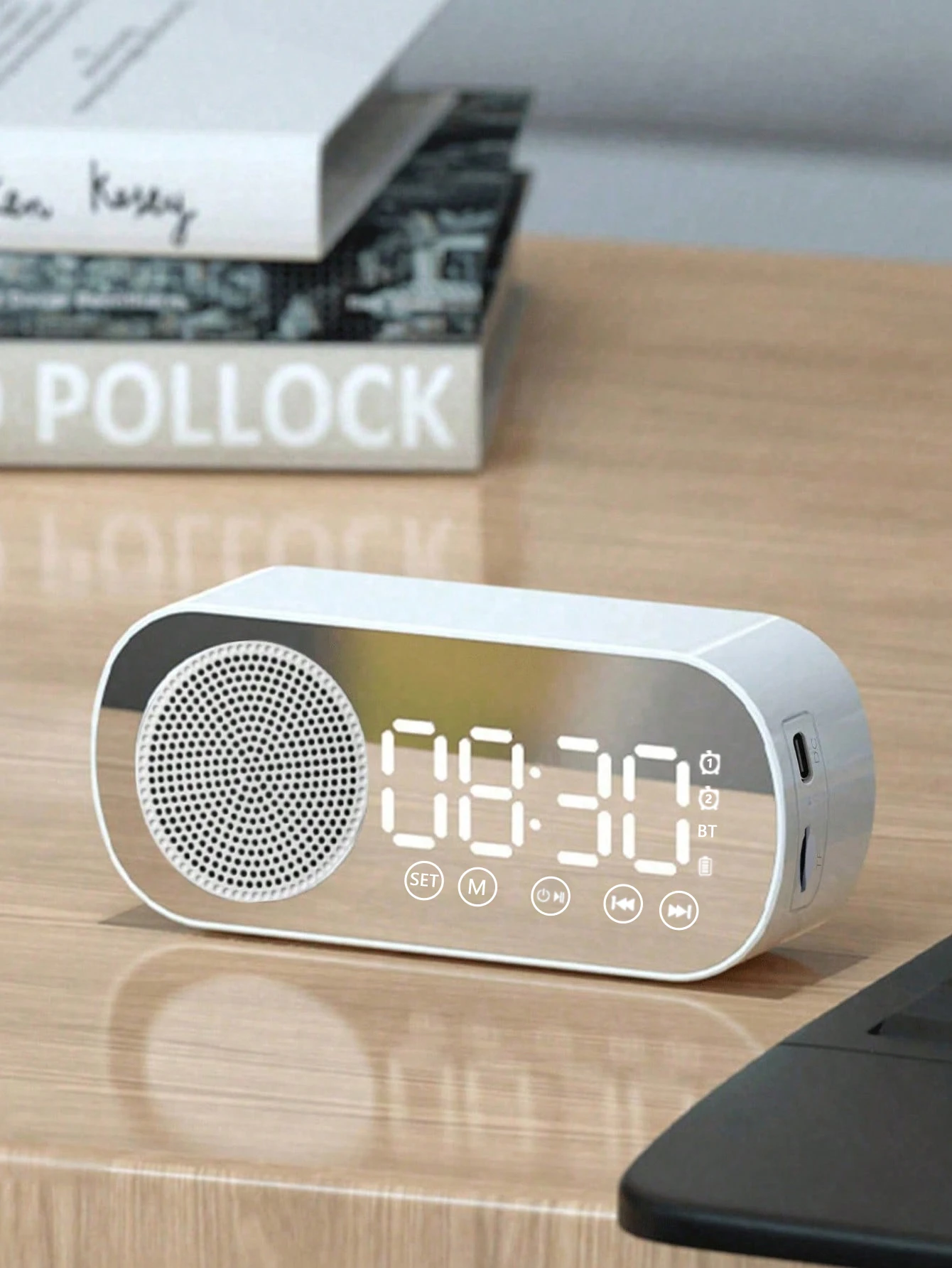 Wireless Bluetooth Speaker, Multi-functional Loud Subwoofer Clock, Mini Smart Alarm Clock Speaker