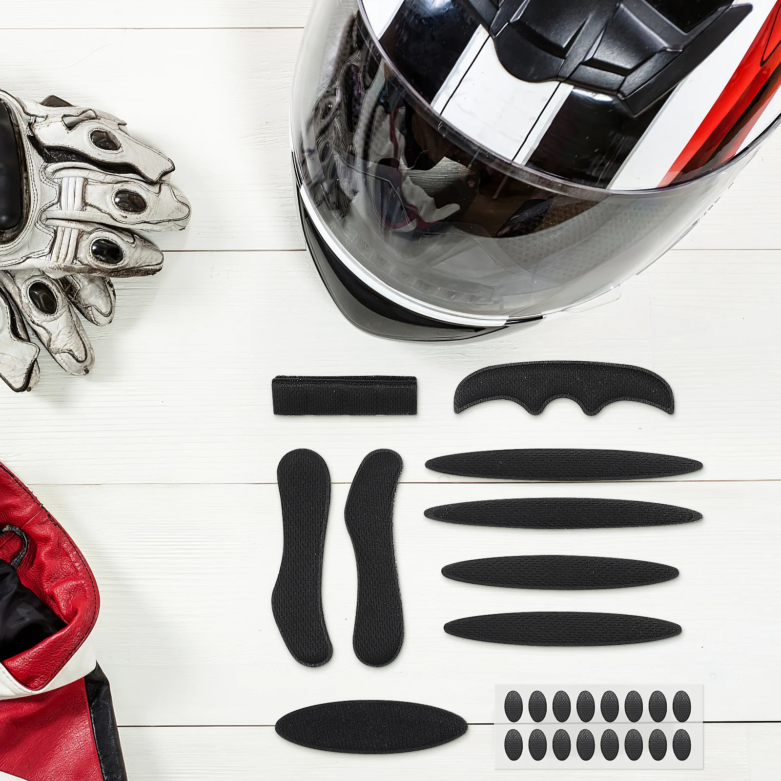 

1Set Padding Kit Shock Absorption Replacement Soft Sponge Pads Quick Drying Durable for Bike Motorcycle