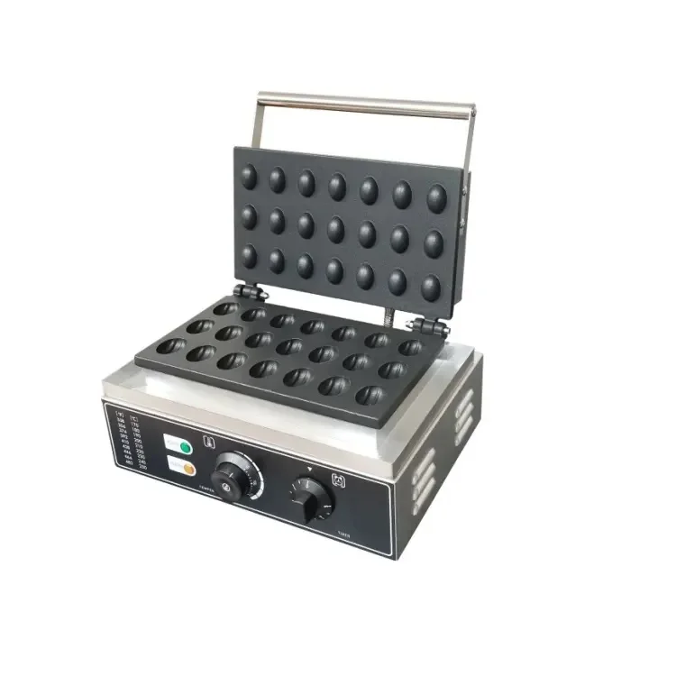 Holes Commercial Crispy Chestnut Peel Waffles Maker Electric Waffle Baker 1550W Waffle Making Machine Bread Cooker