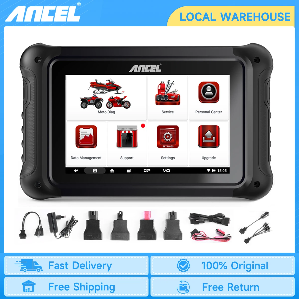 Motorcycle Scanner ANCEL MT700 OBD2 Full System Oil Reset ABS Bleeding ECU Coding Active Test OBD 2 Motorcycle Diagnostic Tool