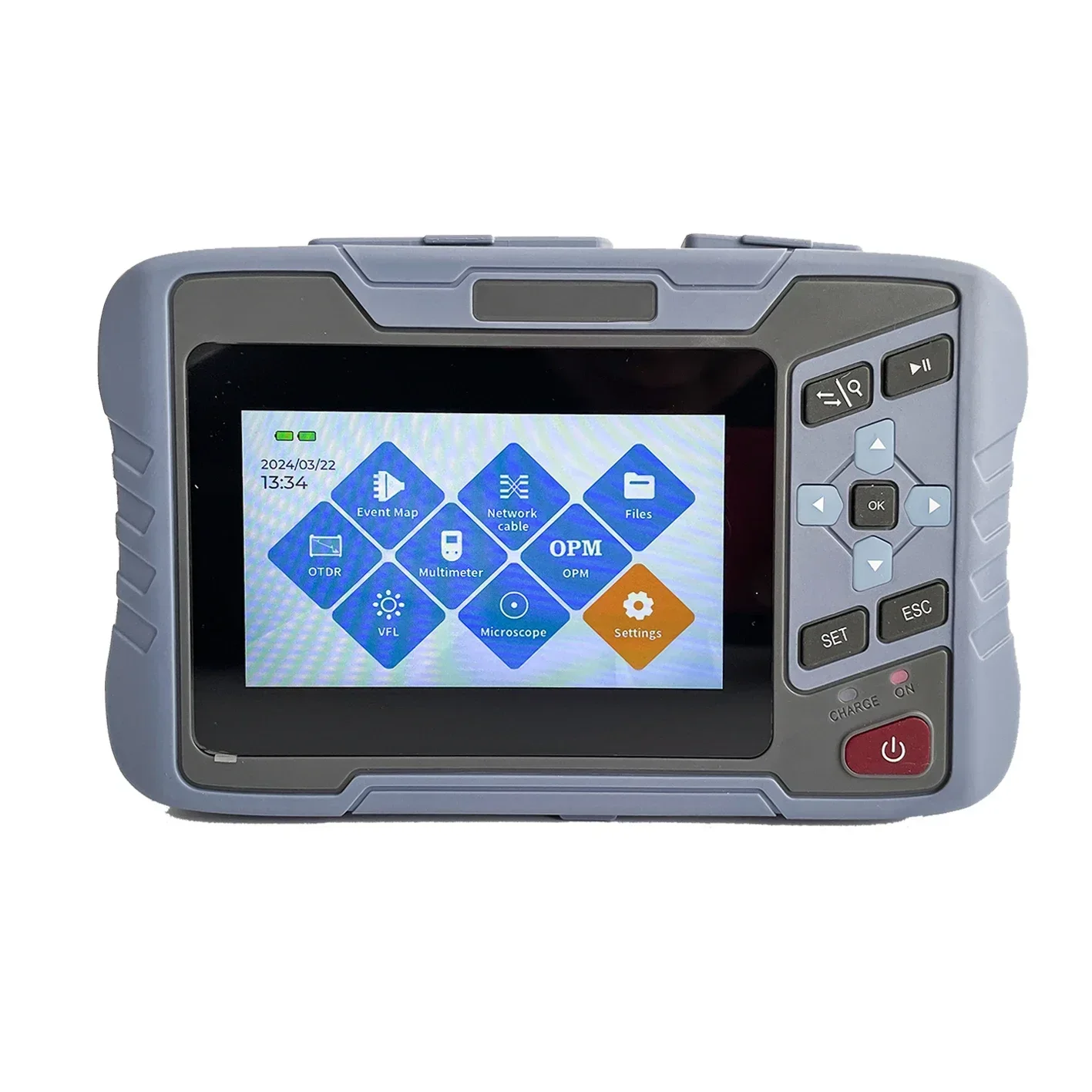NK4350 Support Testing Live Fiber Optic OTDR 1310/1550nm With Event Map Laser source Insertion Loss torch RJ45 factory price