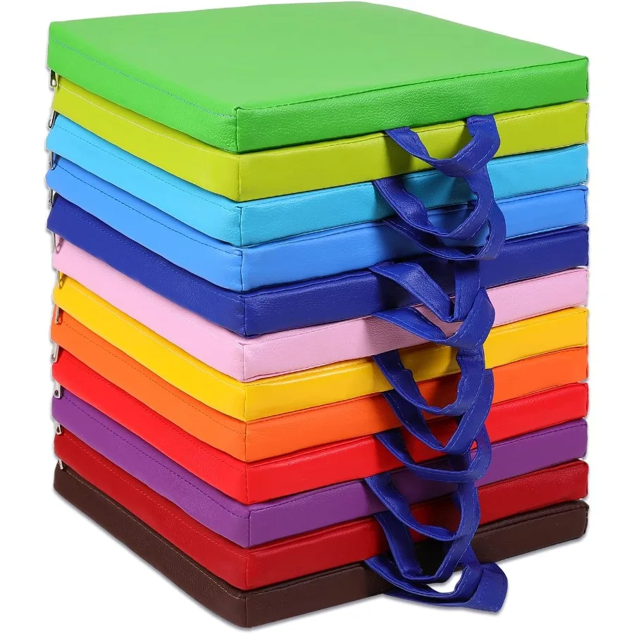 

12 Pcs Floor Cushions Classroom Flexible Floor Seating with Handle for in Home School Classroom Kindergarten Daycare Nursery Cl