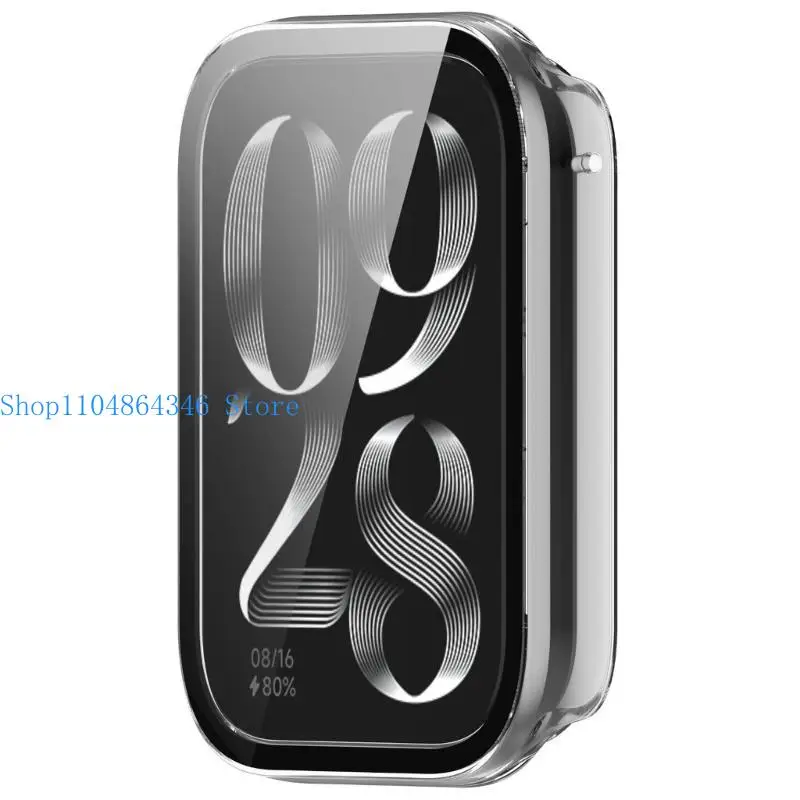 652F Watch Screen Protector Bubblefree Film Full-coverage Cover for smart band 8 Smartwatch Bumpers Shells Housing