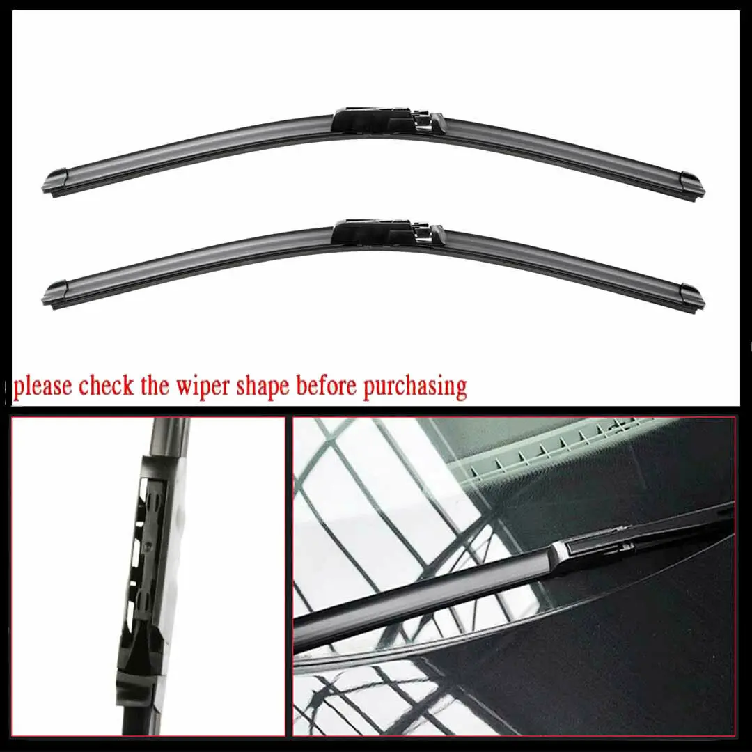 For SEAT Altea Freetrack XL MPV 5P1 5P5 5P8 2004 2006 2009 2010 2012 2015 2016 2018 2019 Double Rubber Windshield Wiper Blades