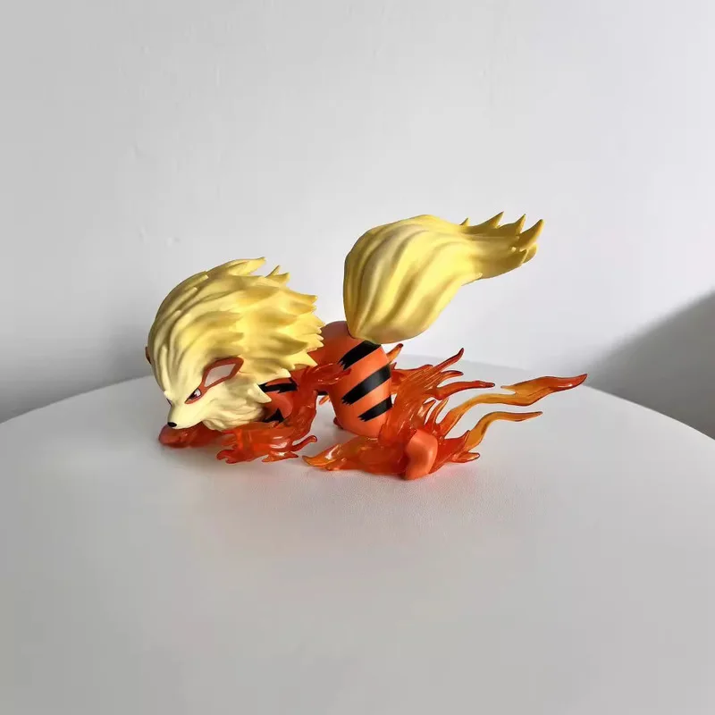 New Cartoon Pokemon Arcanine Action Figure Anime Handheld Wholesale Small Edition Model Desktop Ornament Anime Periphery Toy