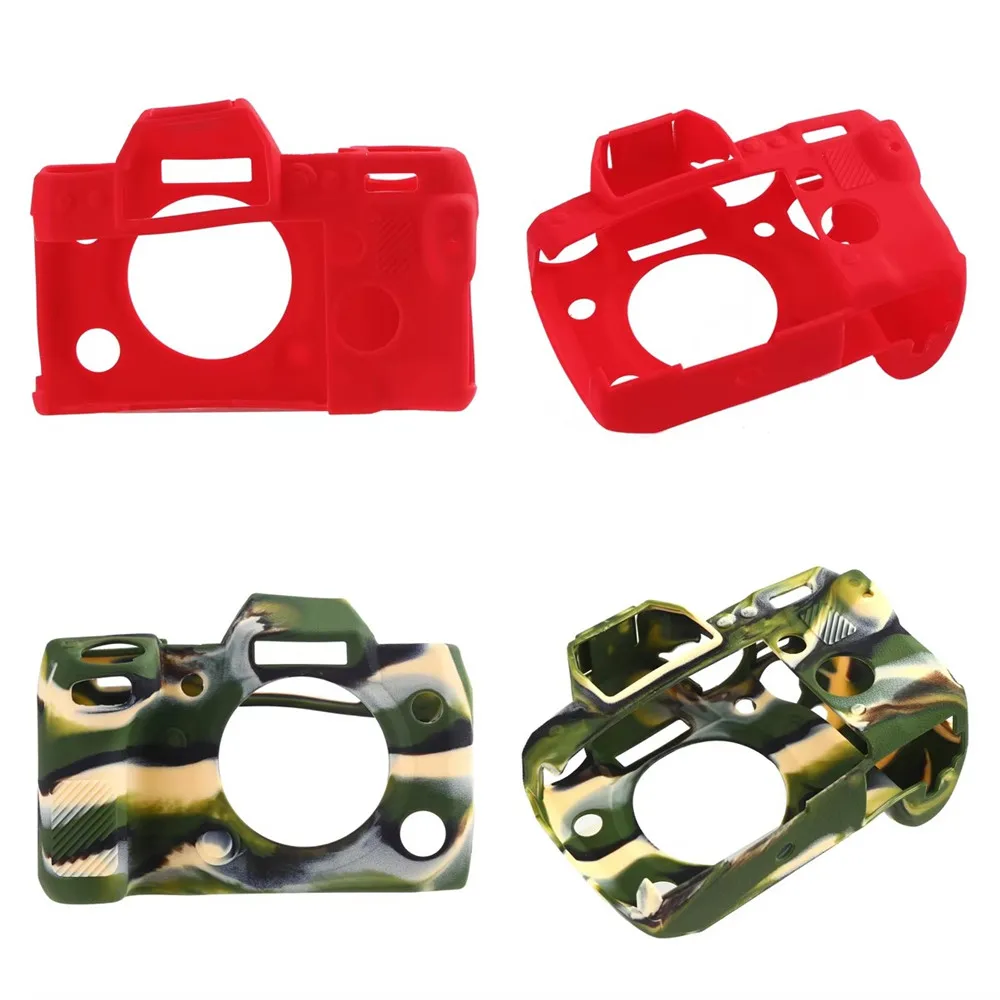 Top Texture Design Rubber Silicon Case Body Cover Protector Frame Skin for Fujifilm X-H1 Fuji XH1 Camera Soft
