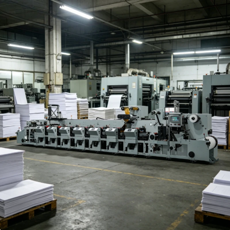 Customized Paper Printing Machine 320 or 370mm Widely Color Horizontal Paper Label Film Inline Flexo Printing Machine
