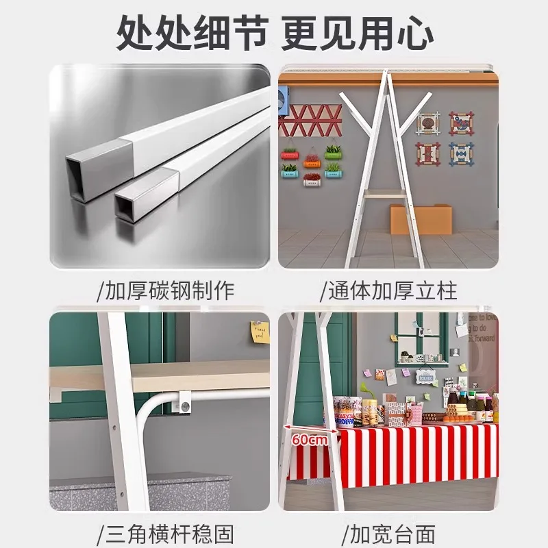 Market stall display stand Foldable commercial night market mobile stall shelf Float promotional display stand Stall car