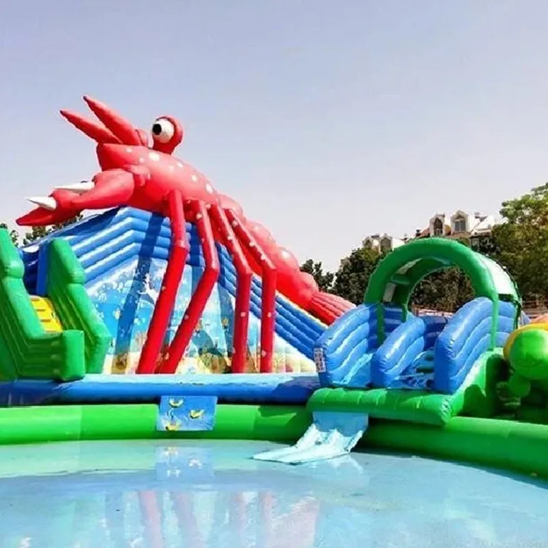 Parque temático acuático inflable de grado comercial