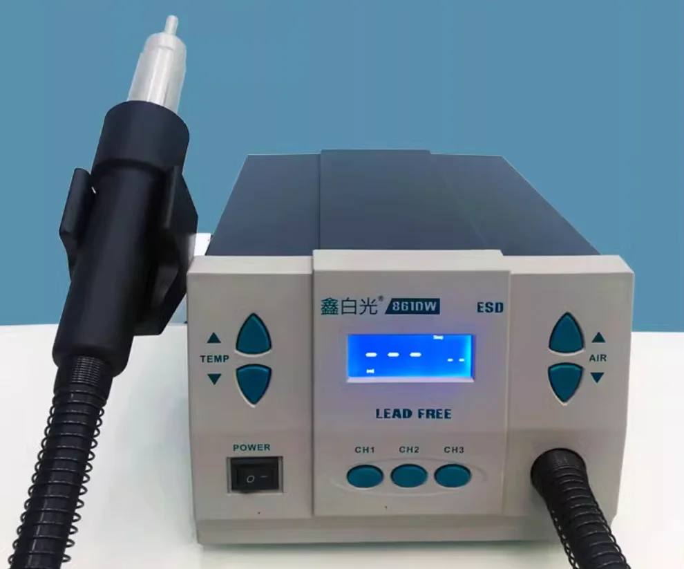 1000W 220V QUICK heat gun lead free hot air soldering station microcomputer temperature Rework Station