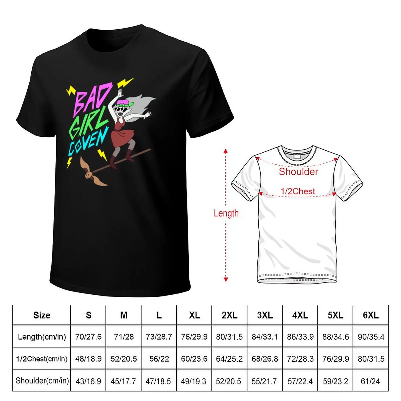 Bad Girl Coven T-Shirt Big Size Daily Wear T-Shirt