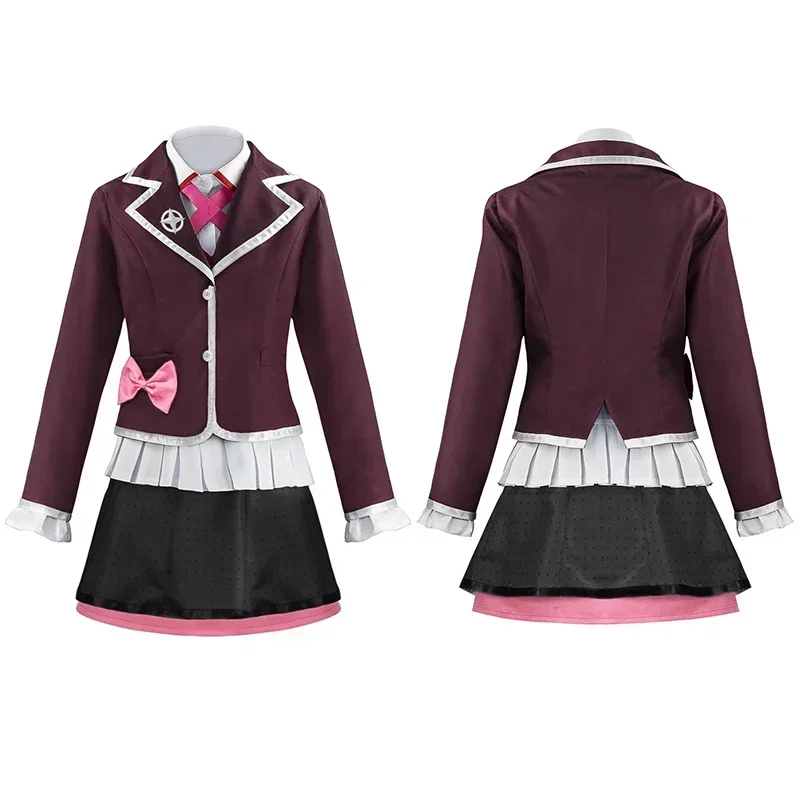

Danganronpa Utsugi Kotoko Full Cosplay Costume Set With Pink Wig And Demon Headdress For Women