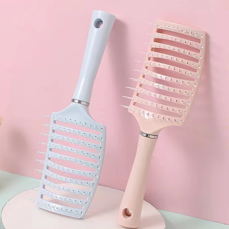 Hair Brush Scalp Massage Comb Curling Comb Air Cushion Plastic Comb Bristles Air Bag Comb Household Massage Hairdressing Comb