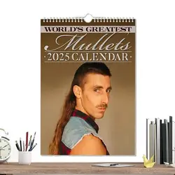 2025 Calendar Mullets Hair Stylist Journal Mullets Calendar Daily View Journal & Organiser Hair Stylist's Mullets Calendar