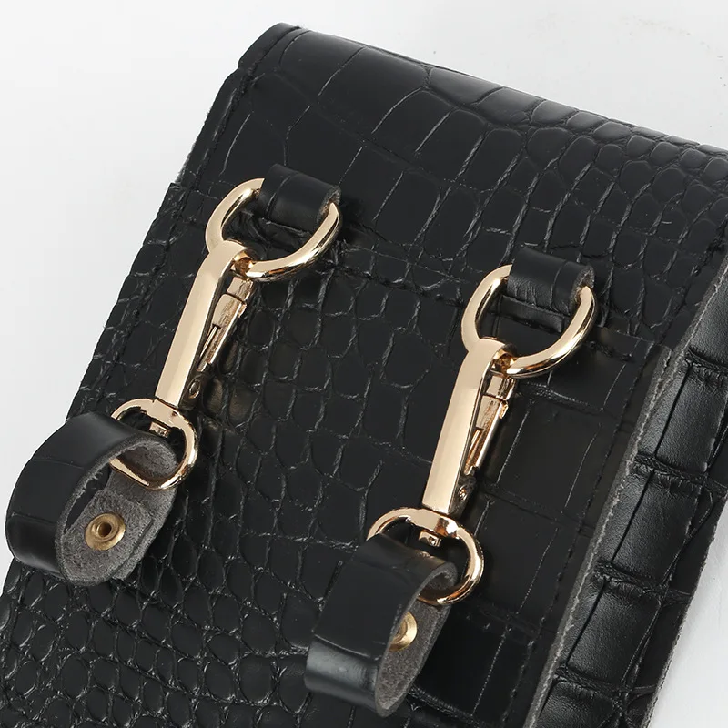 women belt Fashion new women's stone pattern cool pendant chain running bag leather belt versatile belt popular highquality