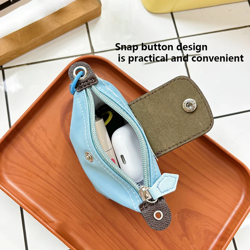 حقيبة سماعة رأس صغيرة خفيفة الوزن من قماش أكسفورد لأجهزة Airpods 4 Pro2 حقيبة تخزين حقيبة عصرية معلقة تحمل عناصر صغيرة #3