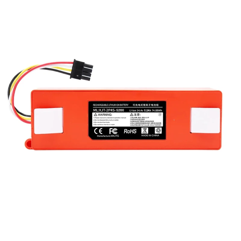 For Xiaomi Roborock S55 S60 S65 S50 S51 S5 MAX S6 Parts 14.4V 12800mAh Robotic Vacuum Cleaner Replacement Battery