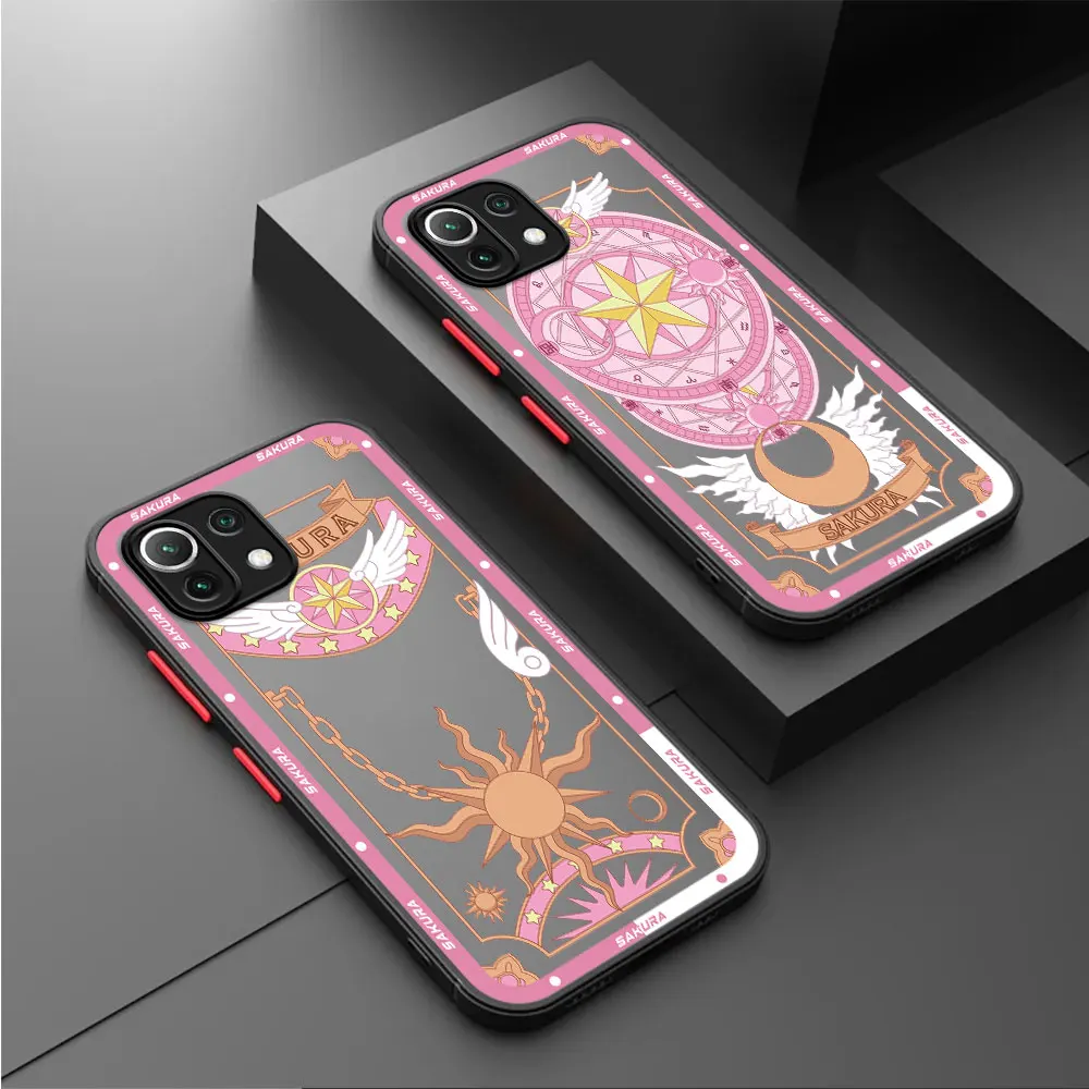 Card Captor SAKURA Cartoon Phone Case for Xiaomi Poco F3 M5 C40 9 10 9A 9C 10C 13 Lite X3 NFC 12 X5 Pro Phone Shockproof Cover