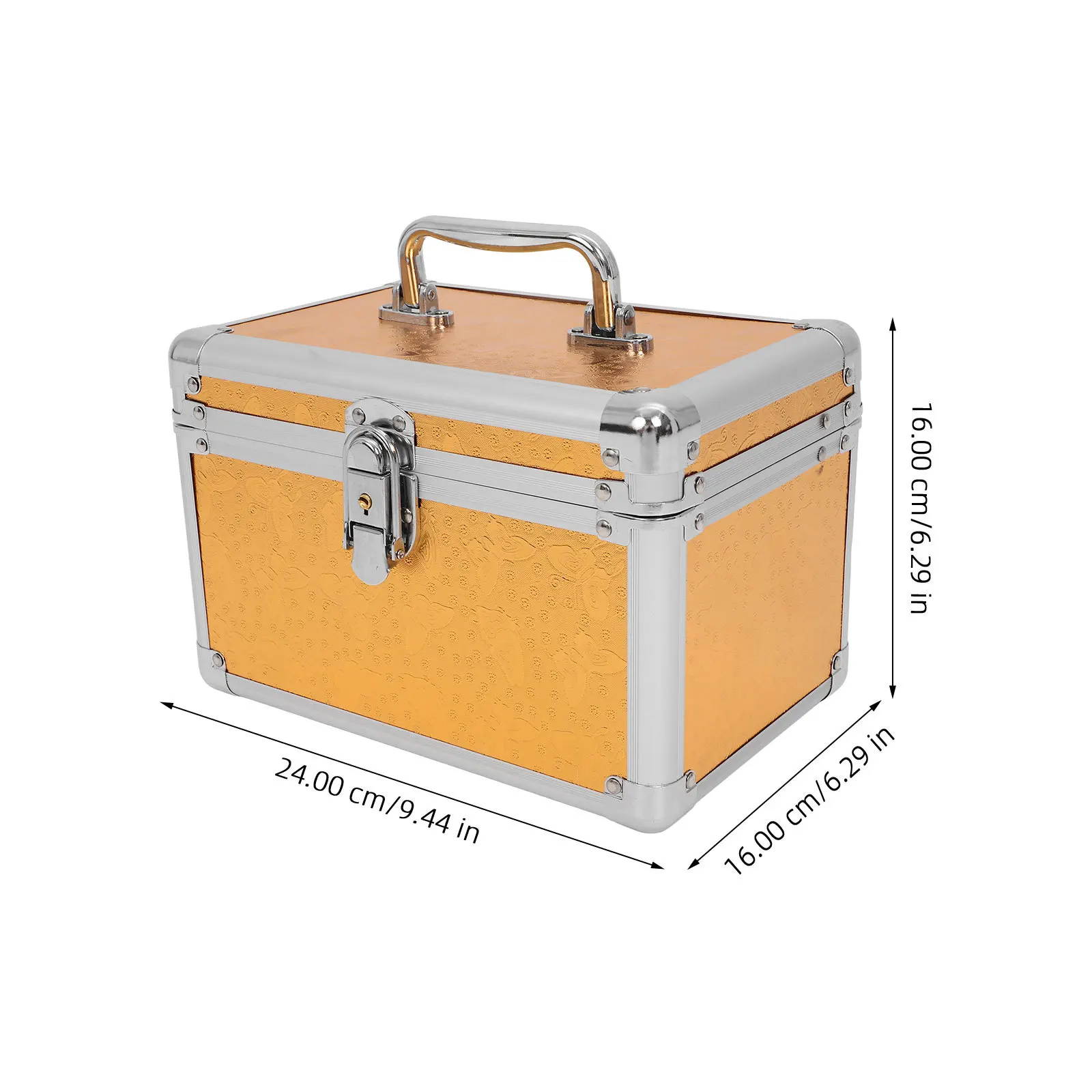 صندوق أدوات معدني صندوق تخزين منظم متعدد الطبقات مع مقبض صندوق أدوات محمول من سبائك الألومنيوم لرحلة ورشة العمل المنزلية في الهواء الطلق #5