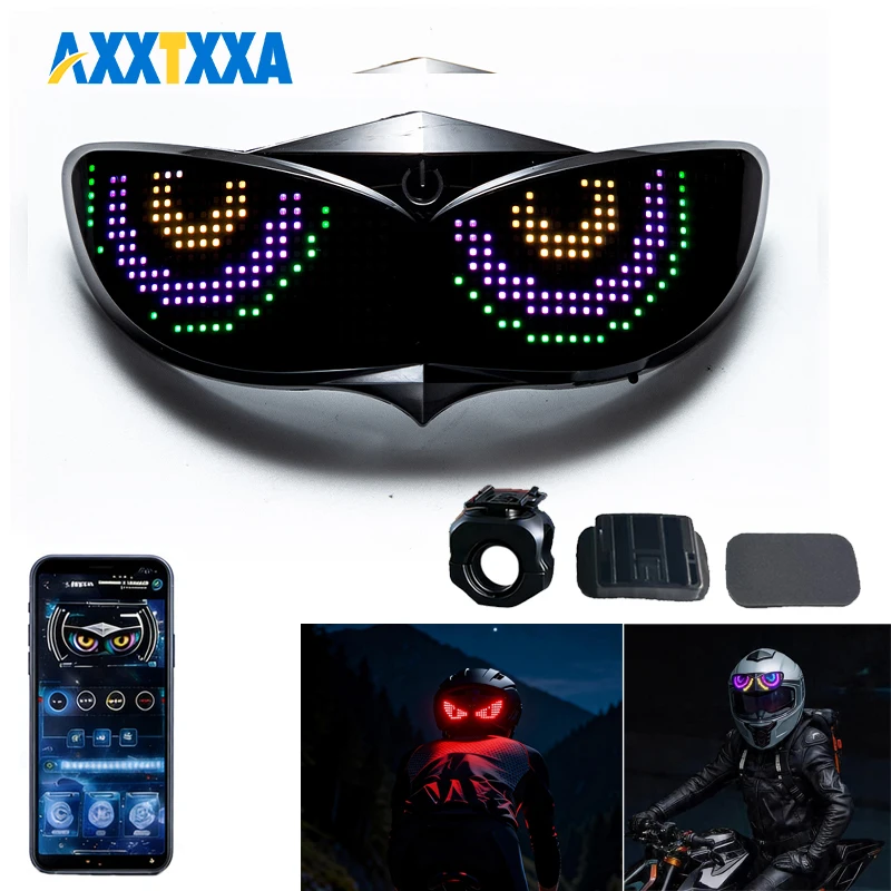 Smart LED Helmet Display (Without Helmet) -Bicycle Helmet LED Display, Ebike Helmet with App, Cycling Helmets with Turn Signals