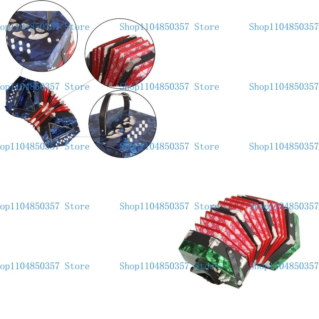5ASD 20 Button Concertina Hexagon Concludion لوحة مفاتيح لوحة مفاتيح للبالغين الأطفال