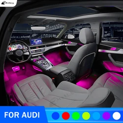 Luces de pie de coche para Audi A1 8X A3 8V 8Y A4 B8 B9 A5 8T A6 C6 C7 C8 A7 A8 D3 D4 D5 Q2 Q3 8U F3 Q5 8R FY Q7 4L 4M Accesorios